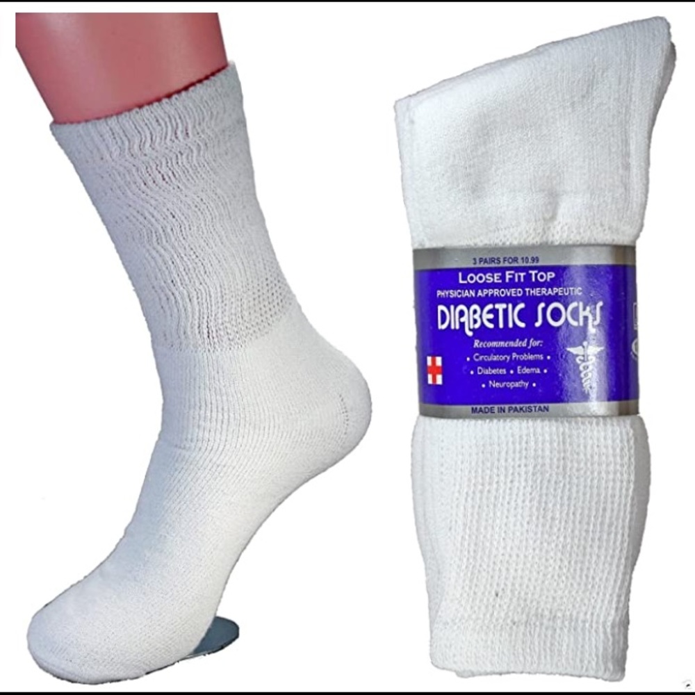 White packs Diabetic Socks